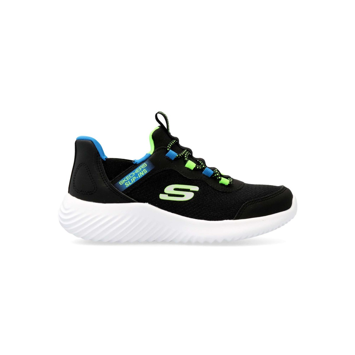 Skechers - Zapatillas deportivas para niño Bounder - Brisk-Burst con sistema TOUCHLESS FIT™ y plantilla Air-Cooled Memory Foam®