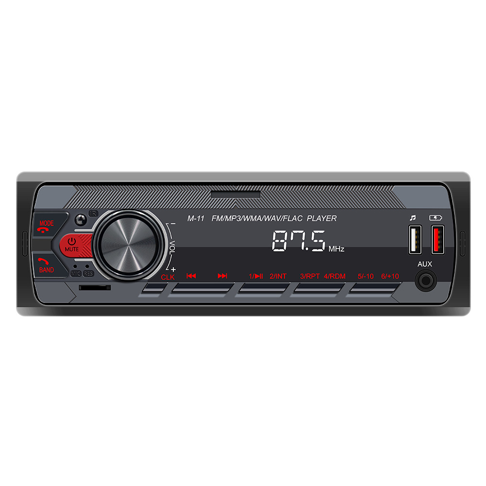 Reproductor MP3 para Coche de 12 V, Manos libres, Radio para FM Coche, receptor Bluetooth colorido