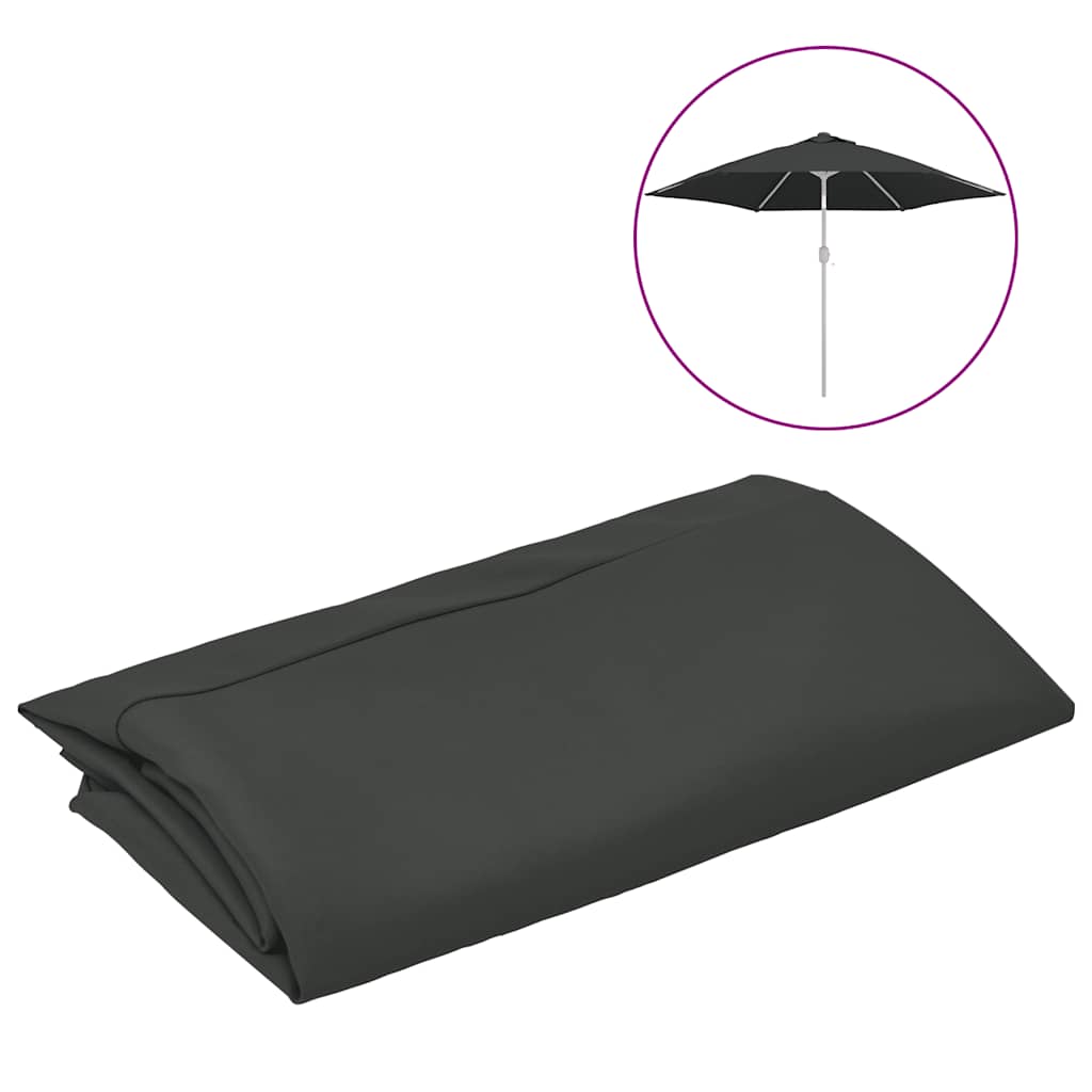 vidaXL Tela de Repuesto para Sombrilla Azure 300 cm Parasol Toldo Terraza Color Azul celeste,  Arena,  Antracita