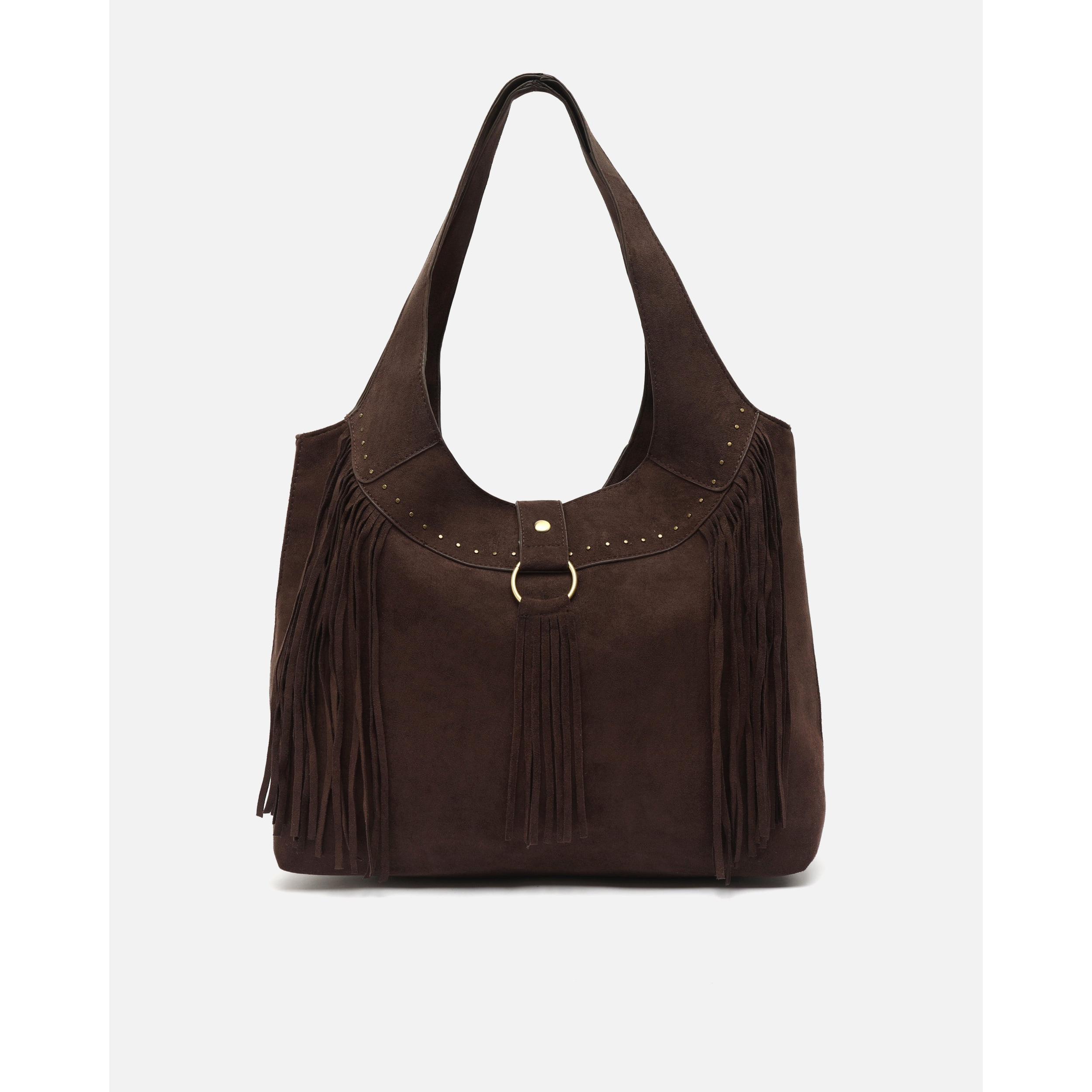 Bolso SEYSINO Marrón 100% Poliéster, Espacioso y Elegante, Dimensiones 39x13x25 cm, Ideal para Uso Diario y Estilo Casual, Complemento Versátil para Cualquier Ocasión