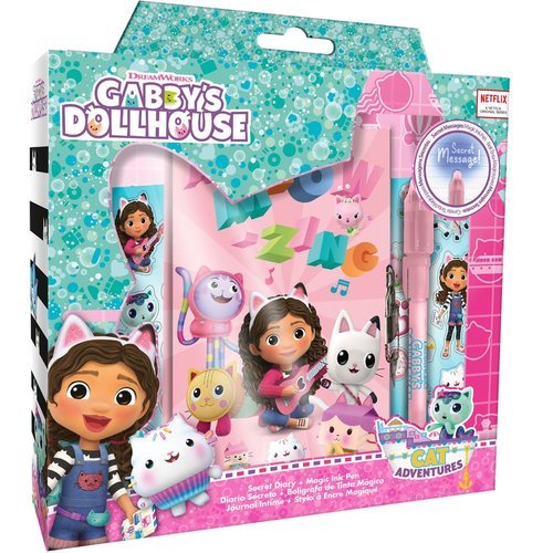 KIDS DIARIO CON BOLIGRAFO MAGICO GABBYS DOLLHOUSE GABBY 23x22x5 Cms.