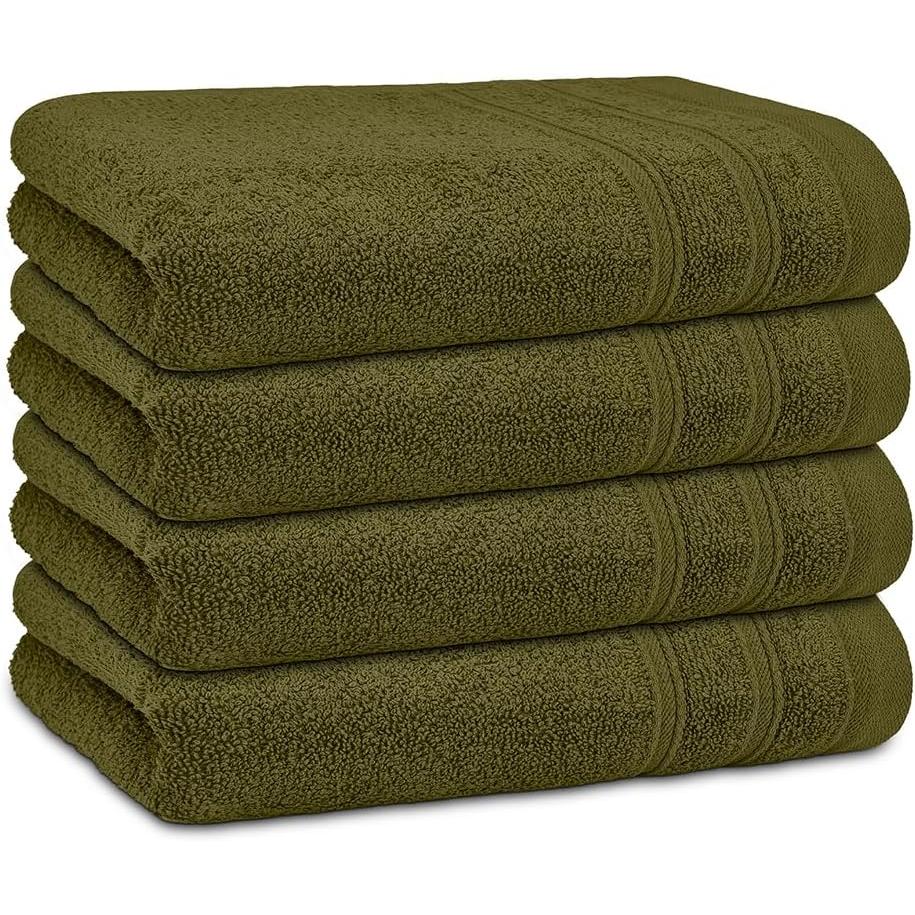 DECASATEXTIL - Juego Toallas de Lavabo 4 Unidades 100% Algodón 450gr, Tamaño 50x100cm - Toallas Manos - Toalla Suave y Duradera para Secar Tus Manos y Rostro