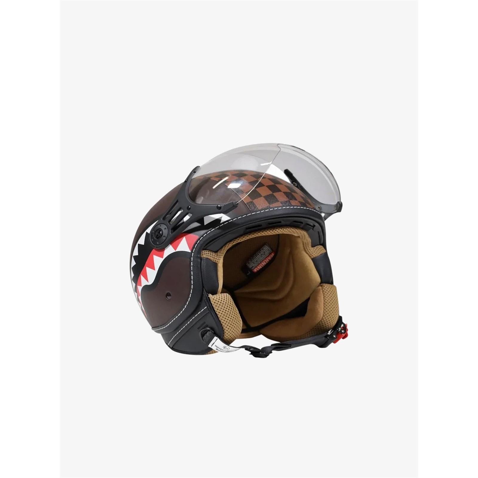 Casco Sparyground OP01BROWN Shark in paris Helmet