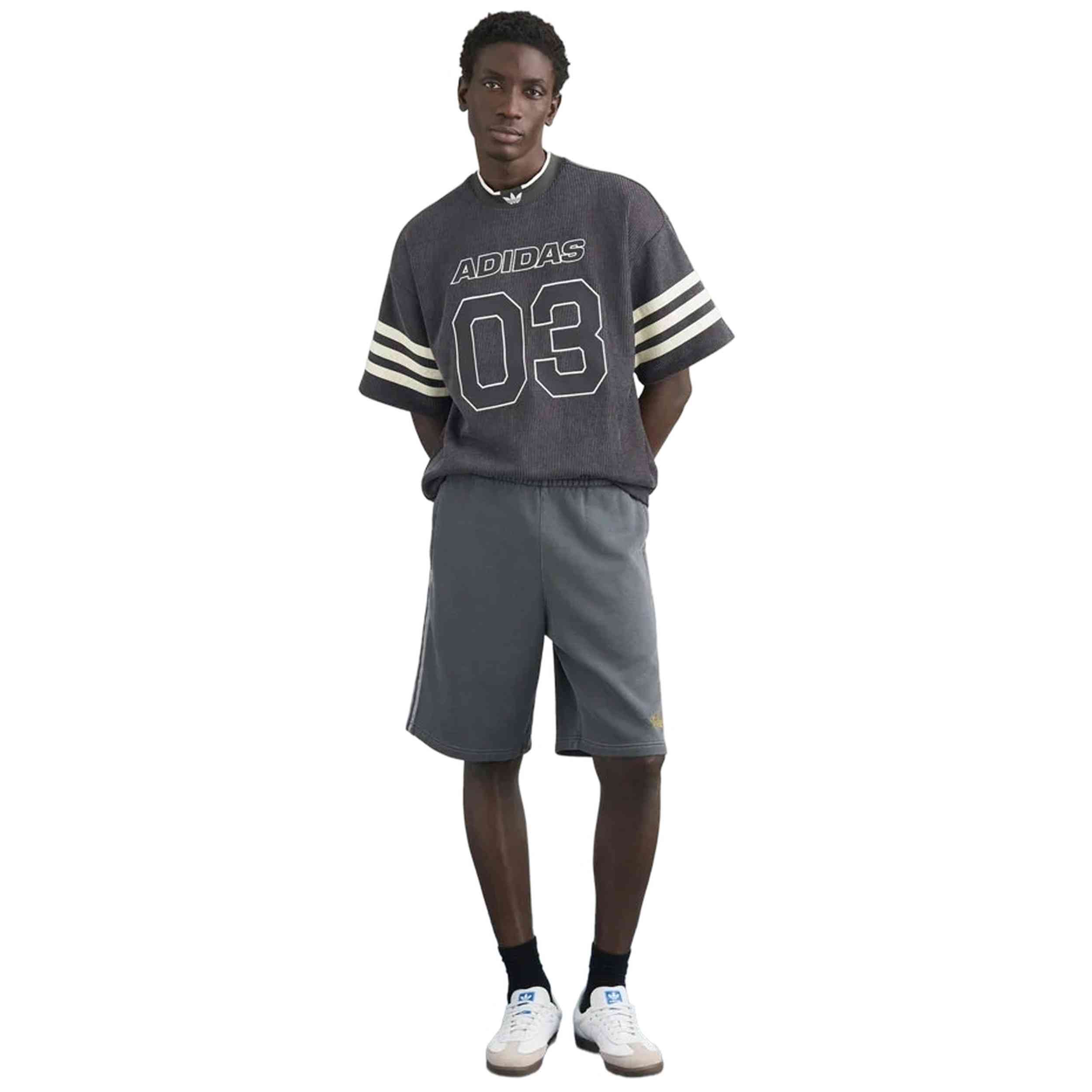Pantalon Corto Adidas modelo Originals Washed Graphics para hombre y mujer en color Gris