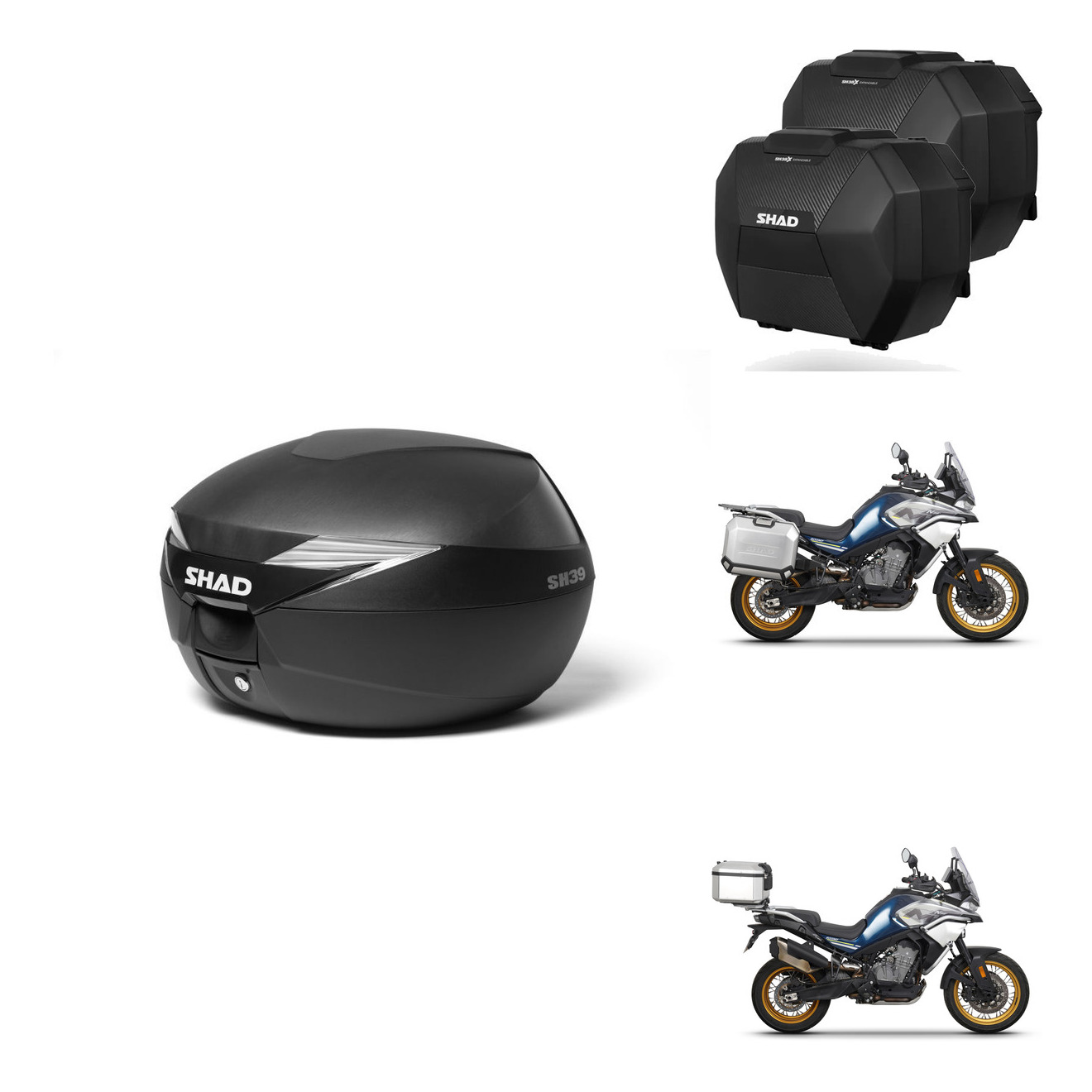 Maletas Sh38x Carbon + Herraje Baul + He KIT-576753
