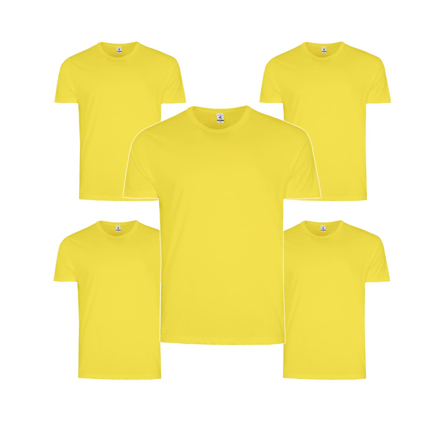 Pack de 5 Camisetas de Algodón TEXKING Modelo DACCA para Hombre, Manga Corta, Color Blanco y Negro