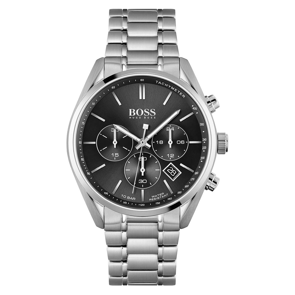 Reloj de Hombre HUGO BOSS 1513871, Esfera Negro de 44 MM + Caja de Regalo Elegante