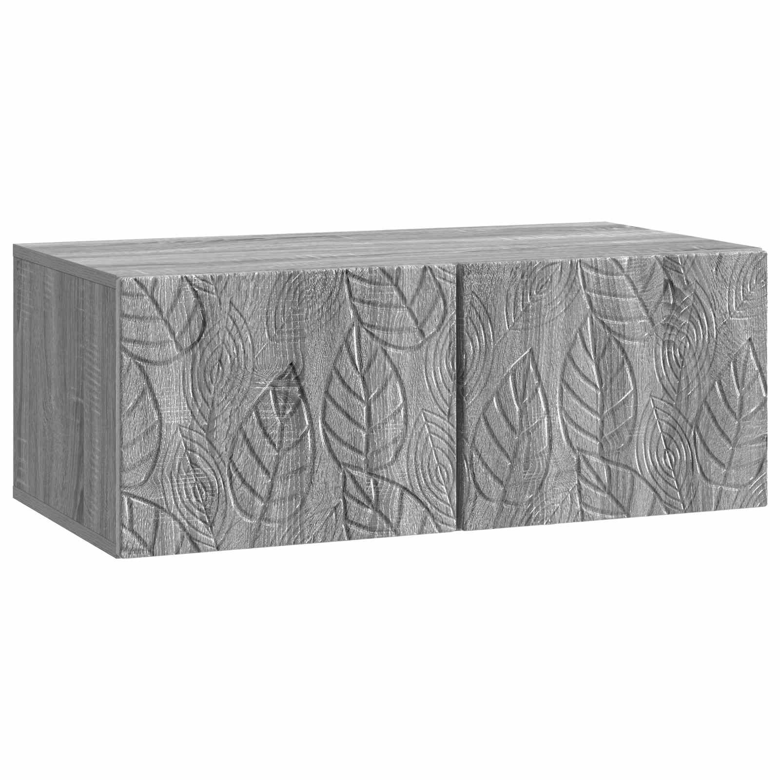 vidaXL Mueble de TV de pared 59,5 x 31 cm  Madera de ingeniería Multicolor