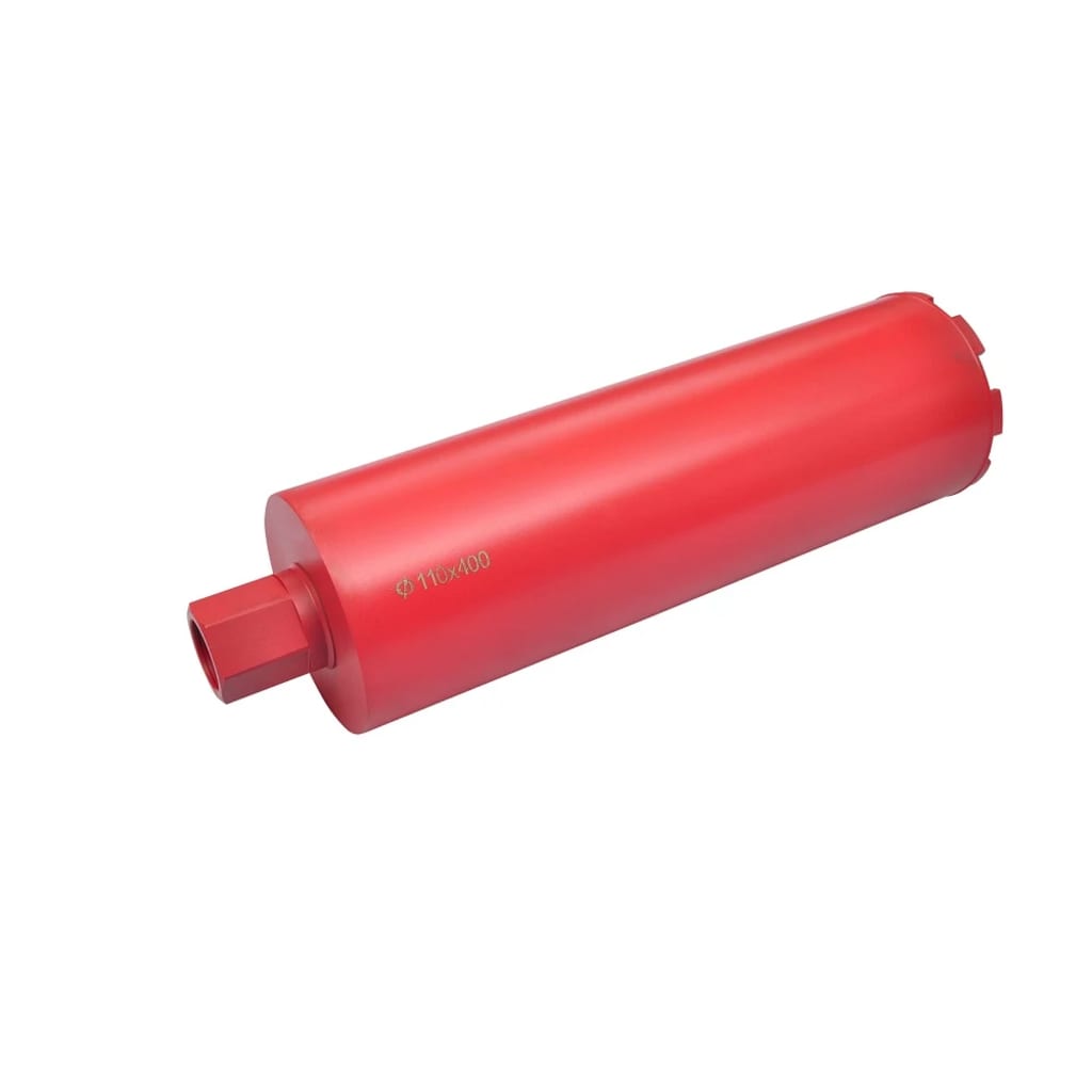 vidaXL Broca de Taladro de Núcleo de Diamante Seco y Húmed Punta Dimensiones 102 x 400 mm,  110 x 400 mm,  120 x 400 mm y mas
