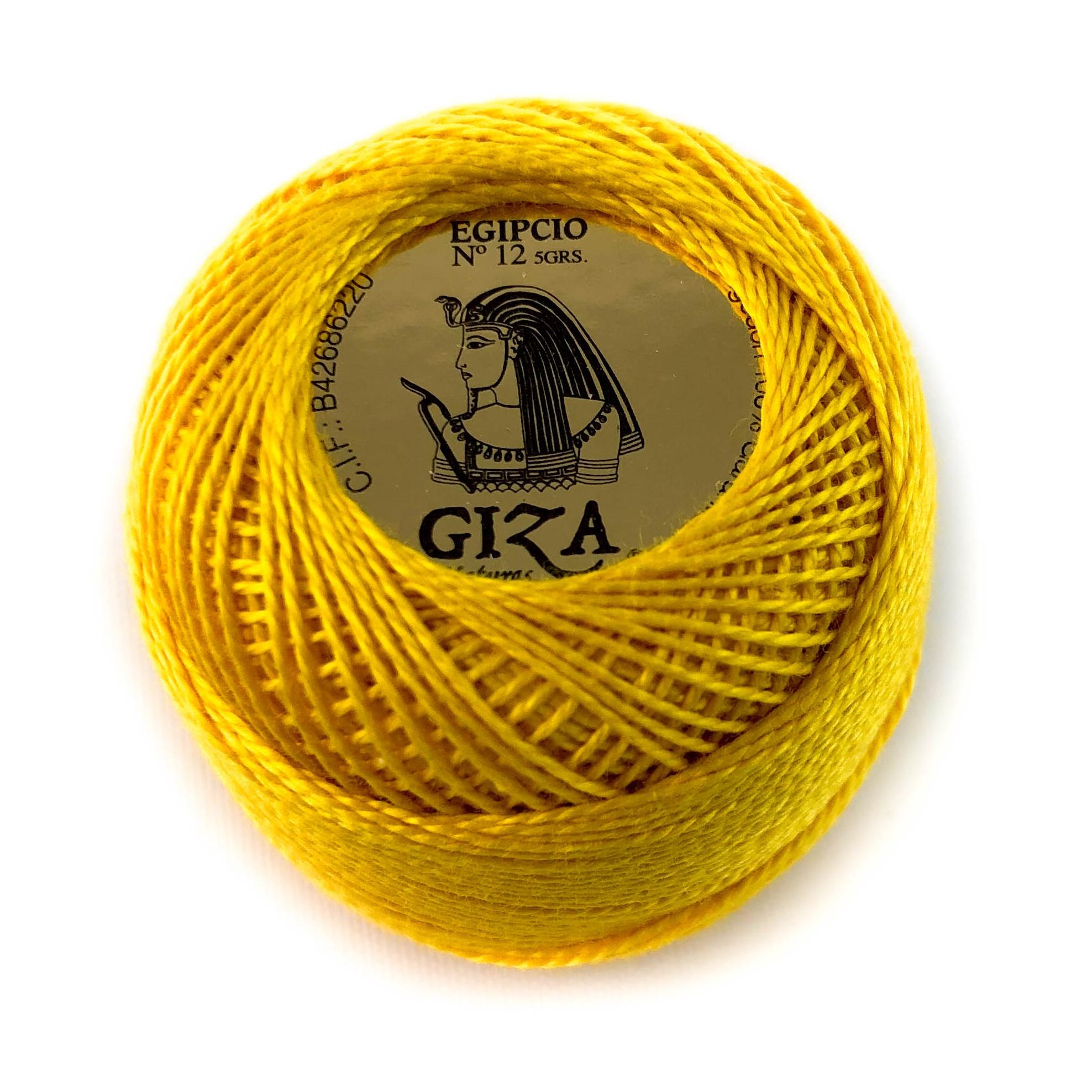 Ovillo de Algodón 100% Giza 5gr Nº12 - Blanco, Crudo y Colores Sólidos
