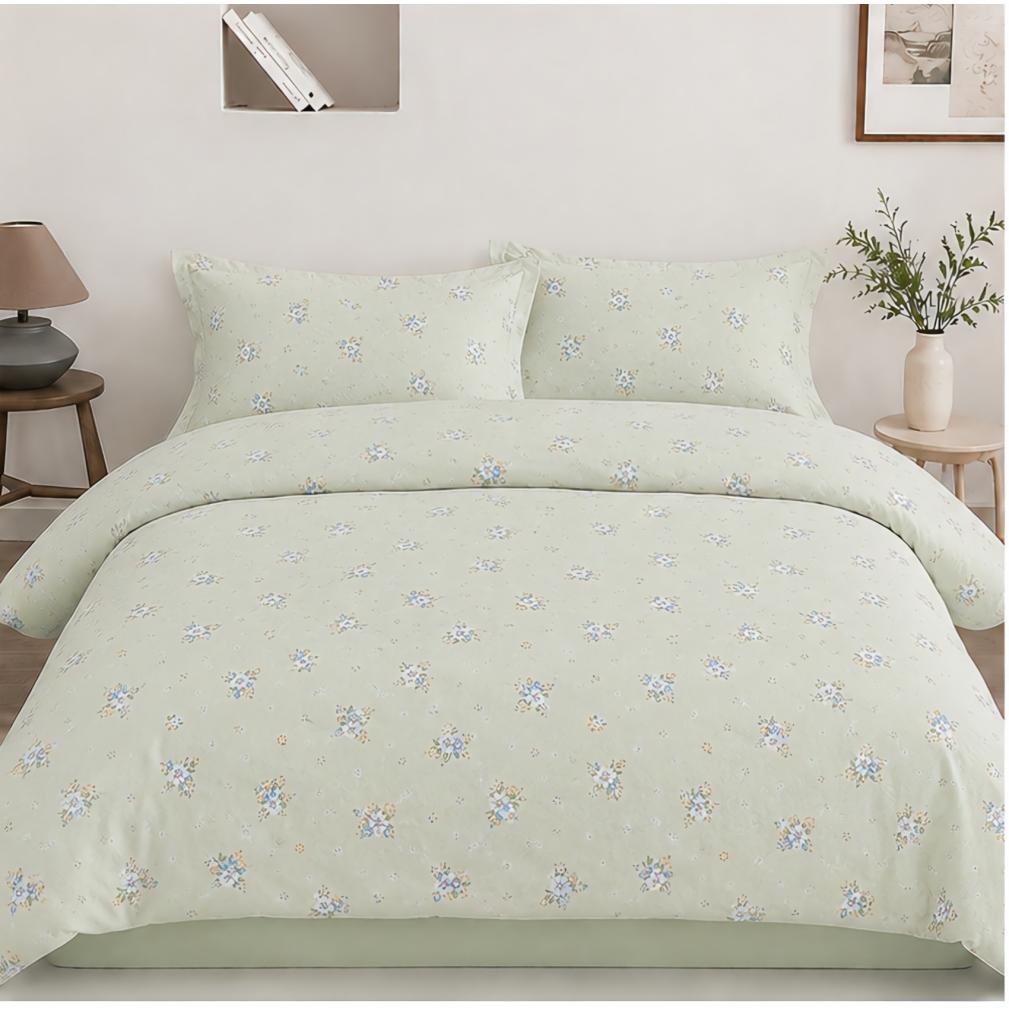 Juego de Funda Nórdica 3/4 Piezas de Algodón Extrasuave Juego de Ropa de Cama 90/105/135/150CM