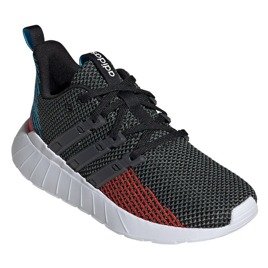 ADIDAS QUESTAR FLOW K GRIS/ROJO