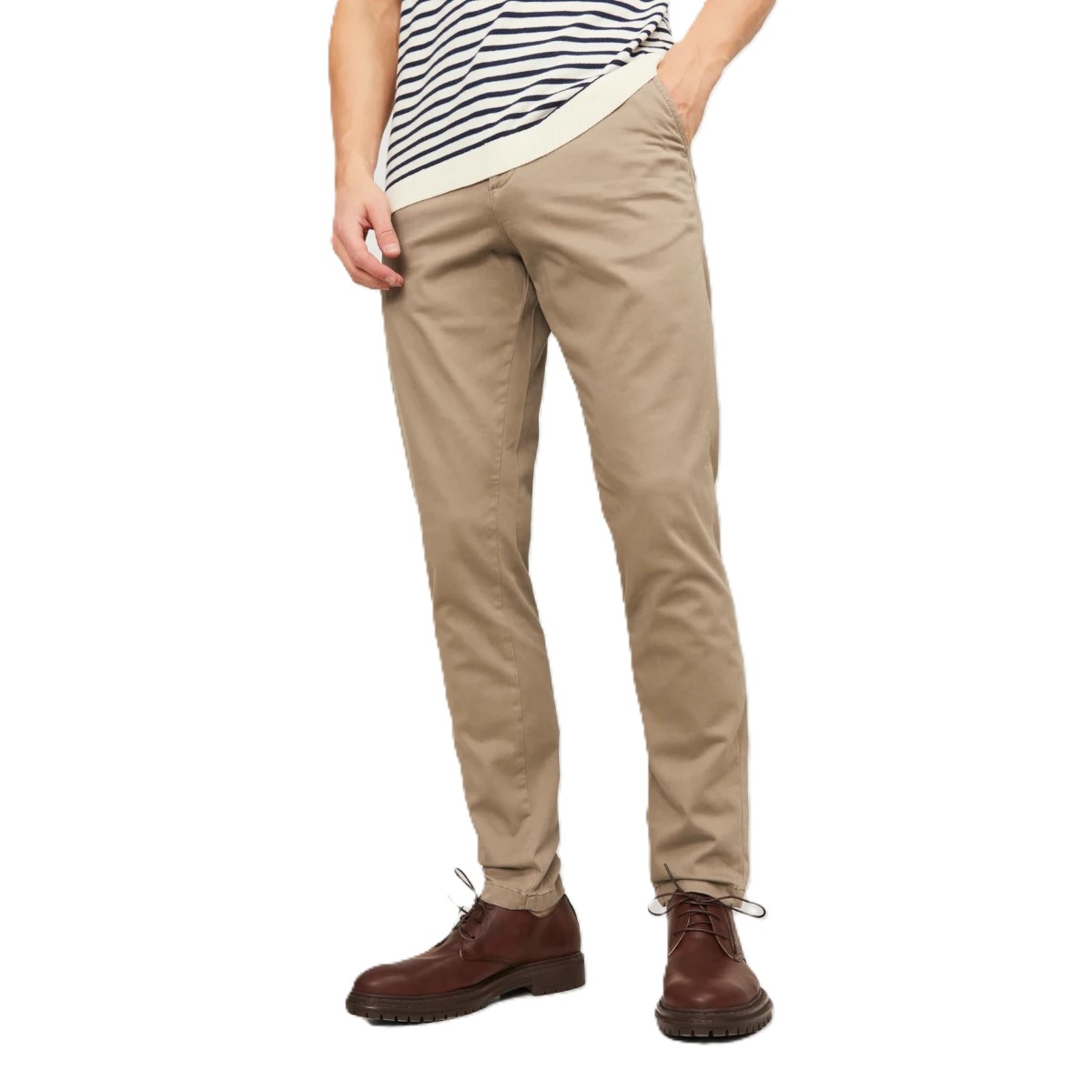 Pantalón Chino Hombre Jack & Jones - Marco Bowie 12150160 Beige