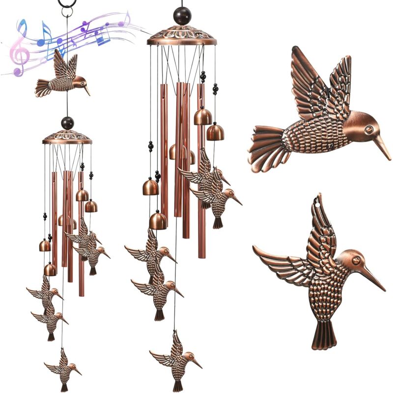 Campana de viento retro, kit de bricolaje para decoración de jardín y patio