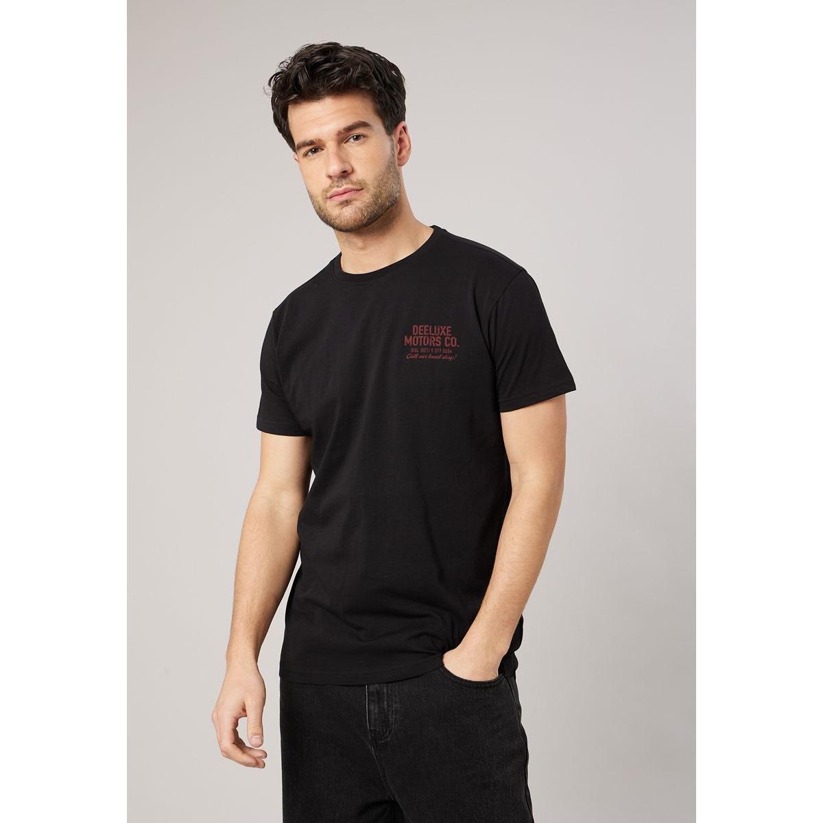 DEELUXE Camiseta de hombre de corte regular con estampado de motocicleta vintage 757201