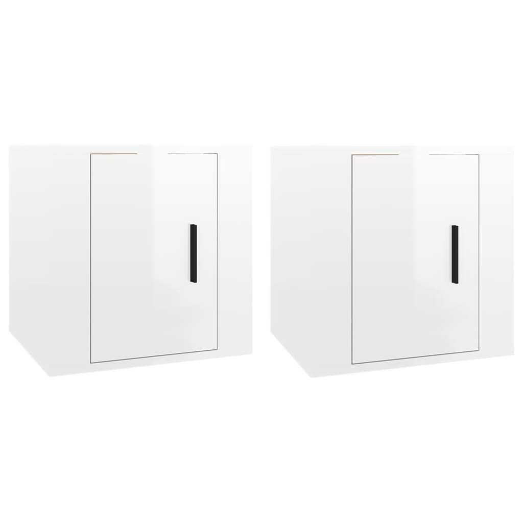vidaXL Muebles para TV de pared 2 uds 40x34,5x40 cm, Mueble de Salon, Mueble TV, Mueble TV salon, Mesa de TV, Mueble tele