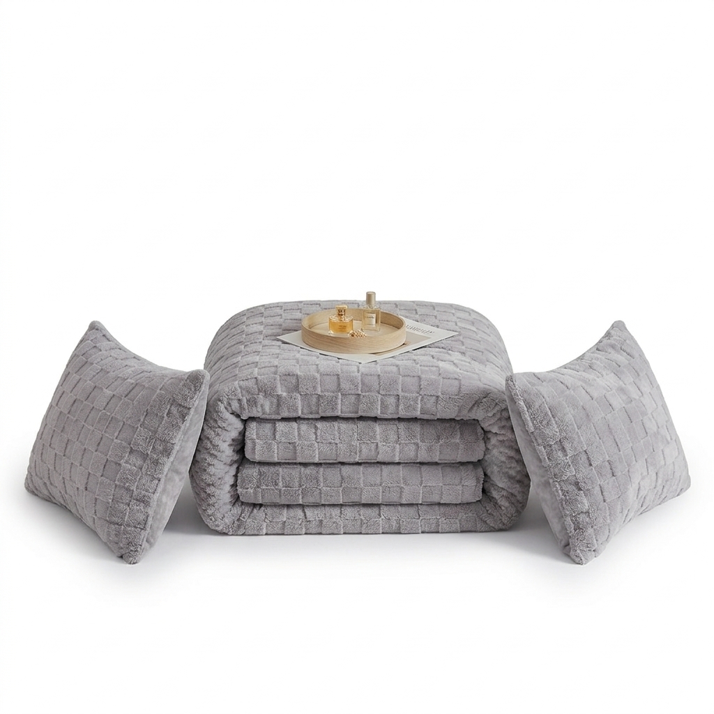 C.A | Edredón de Invierno | Borrego Extra Suave | Cálido y Grueso | Incluye Funda de Almohada | Confort Total