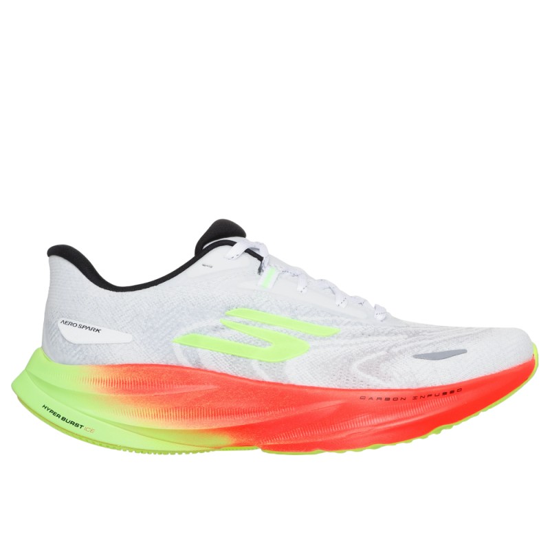 Zapatillas Skechers Skx Aero Spark-246200-wmlt Blanca Hombre Running