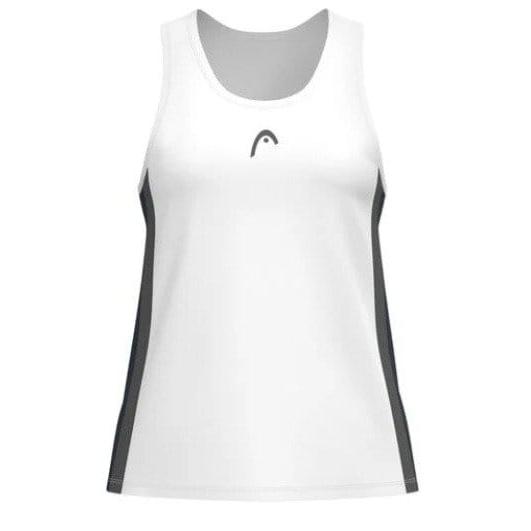 Camiseta Tirantes Head Club 25 Tech Blanco/Azul Marino