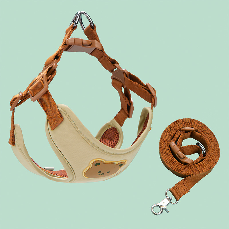 TK Set De Arnés Y Correa Para Perros Y Gatos Pequeños Y Medianos Transpirable Con Cinturón Para Pecho Para Chihuahua Y Bulldog Francés Suministros Para Mascotas