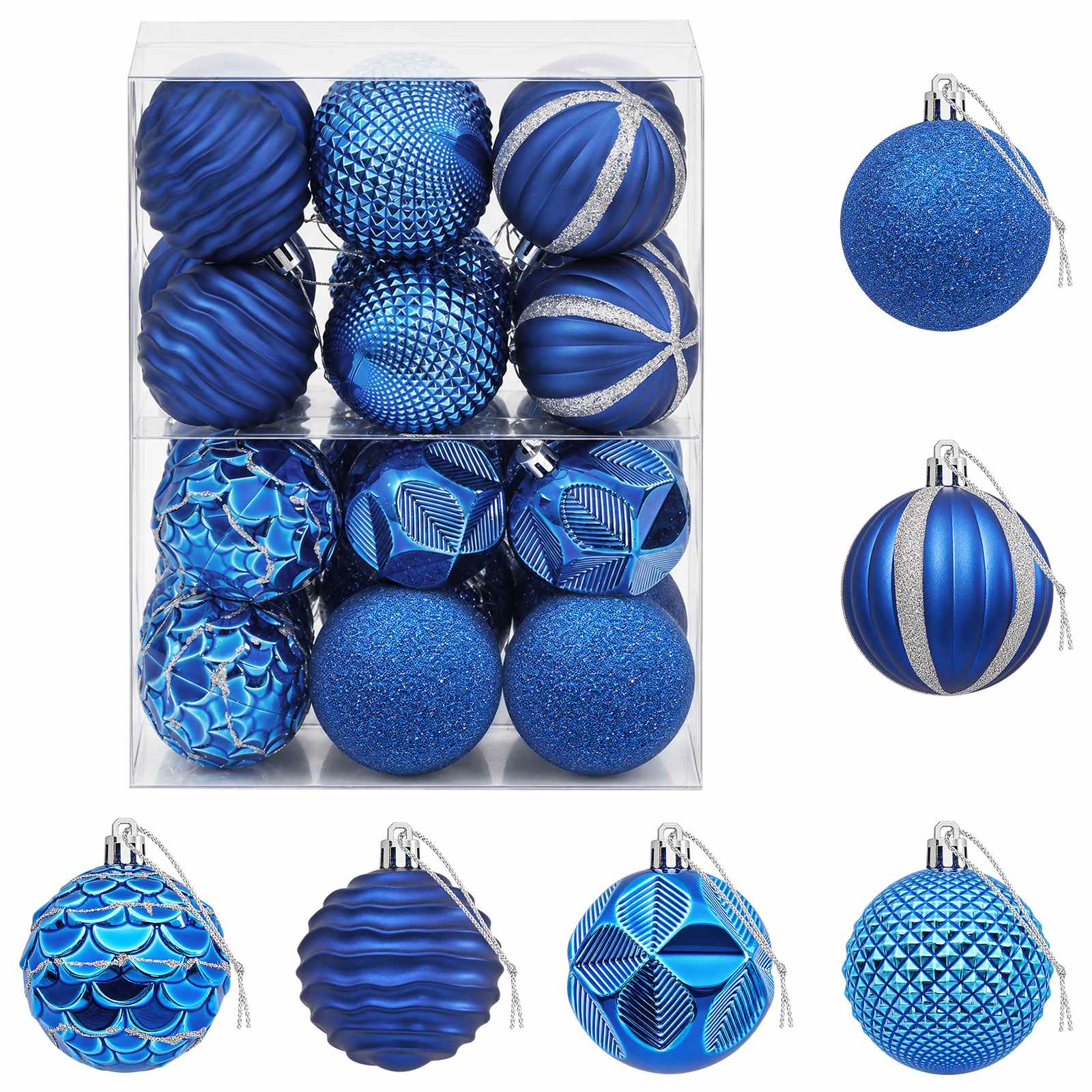 vidaXL Juego de bolas navideñas 36 uds. 6 cm Poliestireno Multicolor