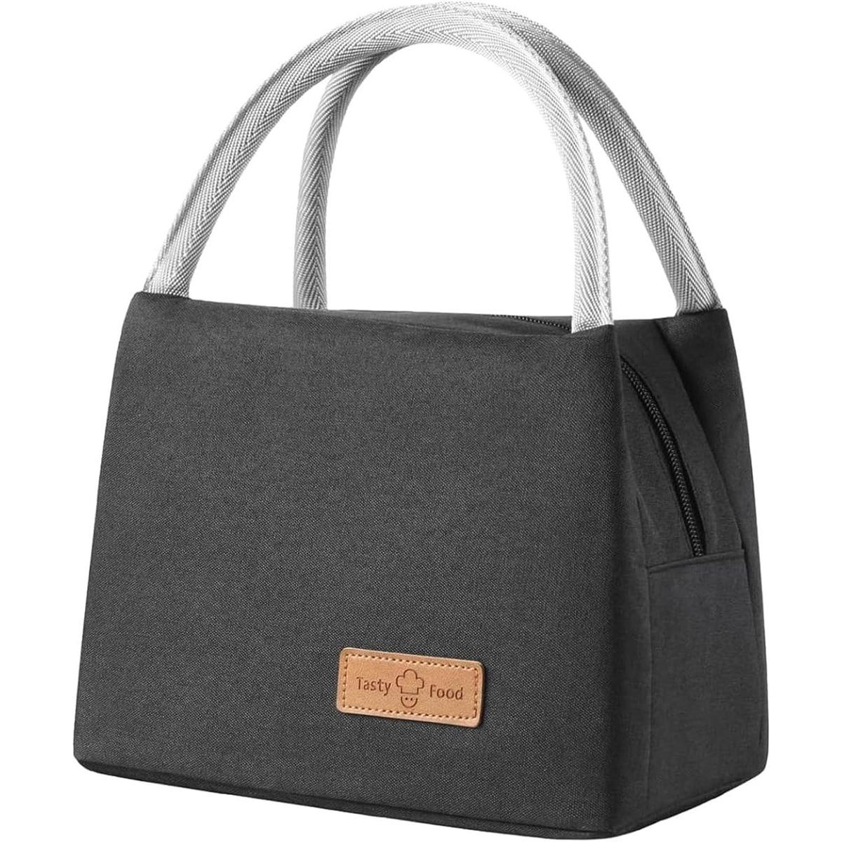 Bolsa térmica para el almuerzo - Bolsa isotérmica - Bolsas térmicas - Bolsa para el almuerzo - 27x16x19 cm - 8 litros - Bolsas portátiles para el almuerzo - Asa - Para almuerzos/latas - Bolsa térmica para hombres y mujeres - Para el trabajo, la escuela o