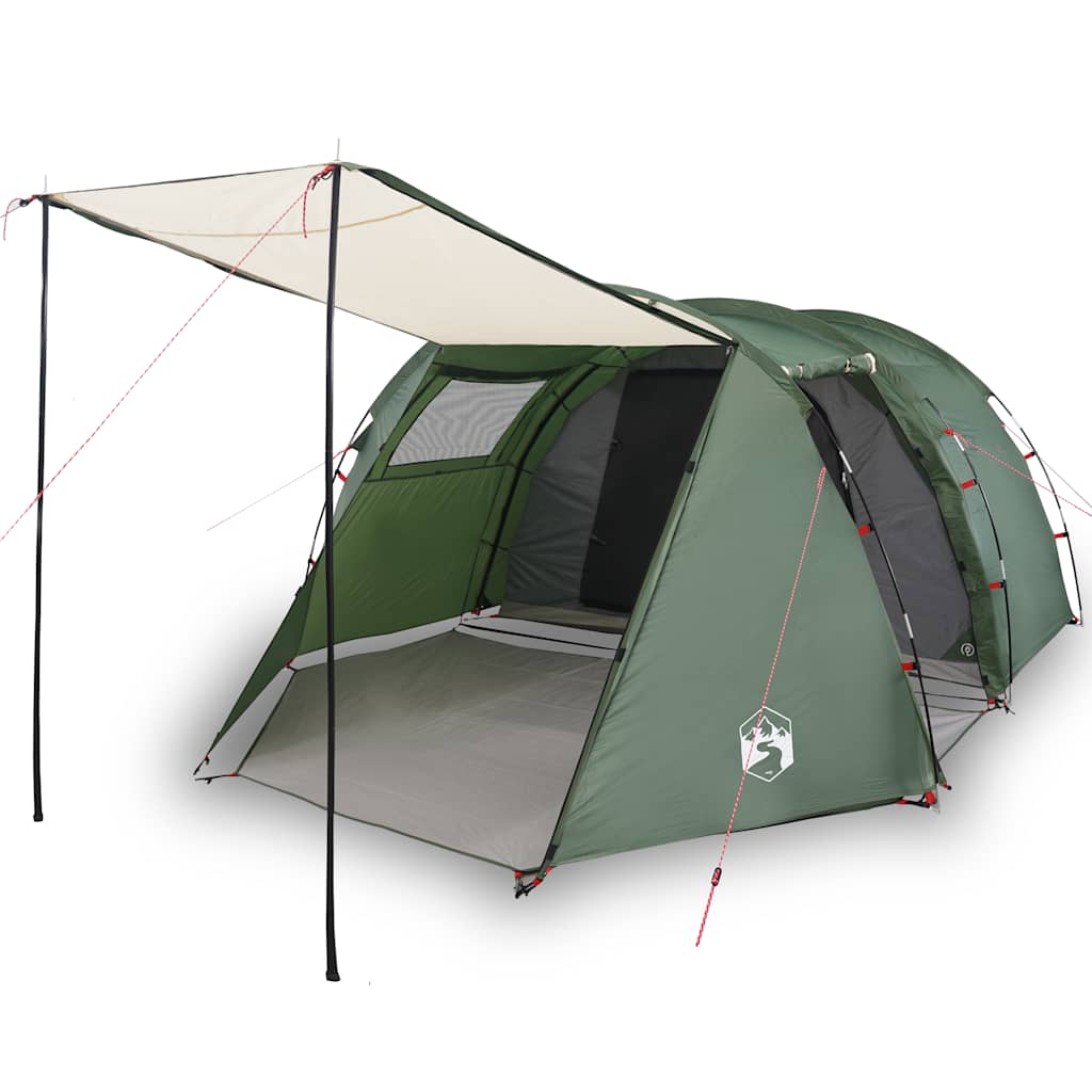 vidaXL Tienda de Campaña con Túnel 4 Personas Impermeable Toldo Color orange,  Azul,  Verde y mas