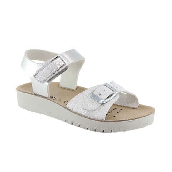 Sandalias Geox Costarei Blanco-Plata Geox IGEO24E06