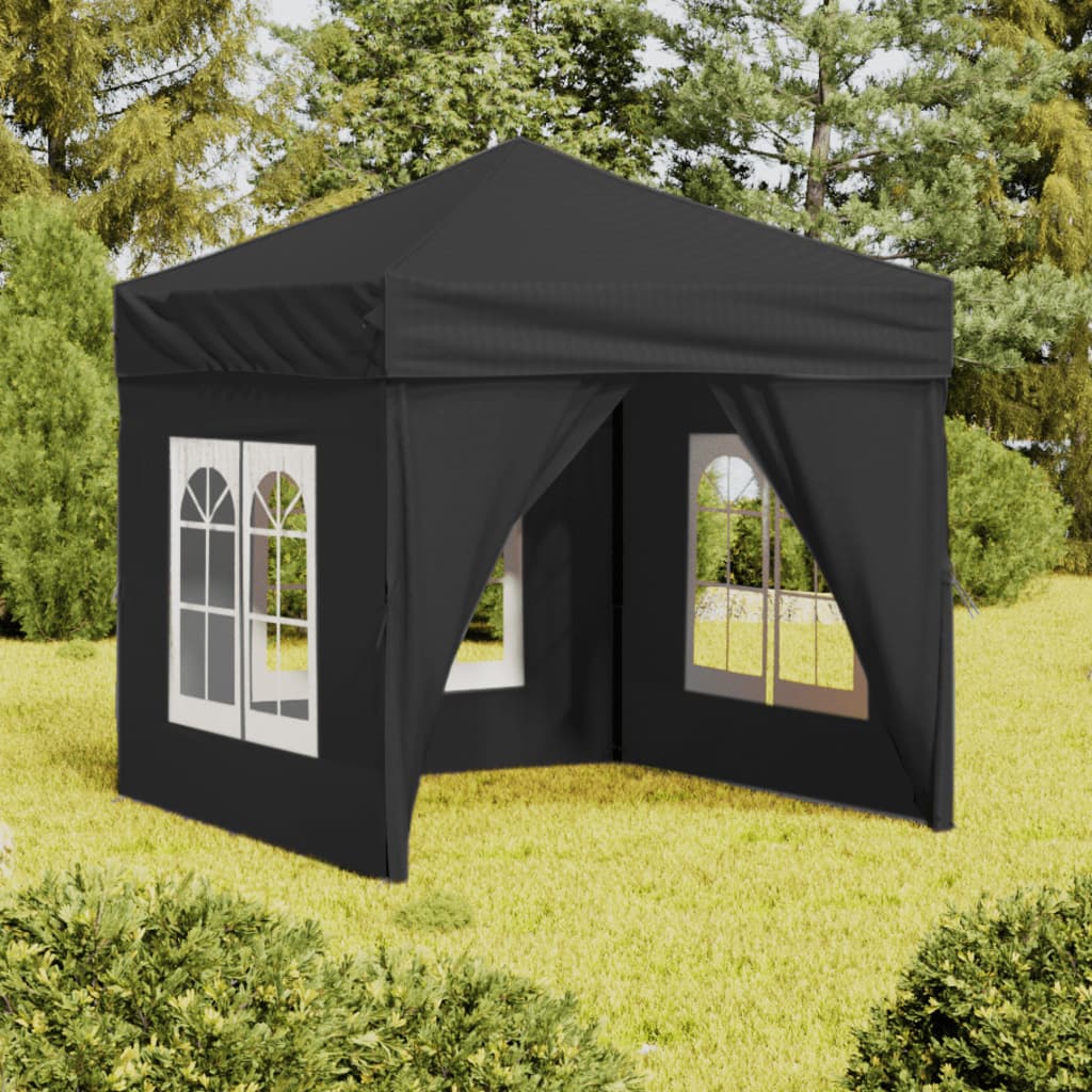 vidaXL Carpa de Fiesta Plegable con Paredes Laterales Pabellón Color Azul, Antracita, Taupé y mas