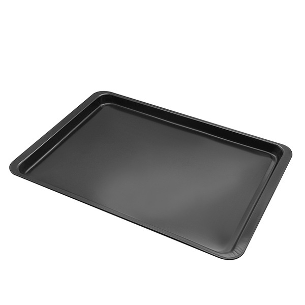 CA Molde para hornear rectangular negro de 14,5 pulgadas, grueso, antiadherente, para galletas, pizzas, pollo asado y otros hornos. Adecuado para hornear.