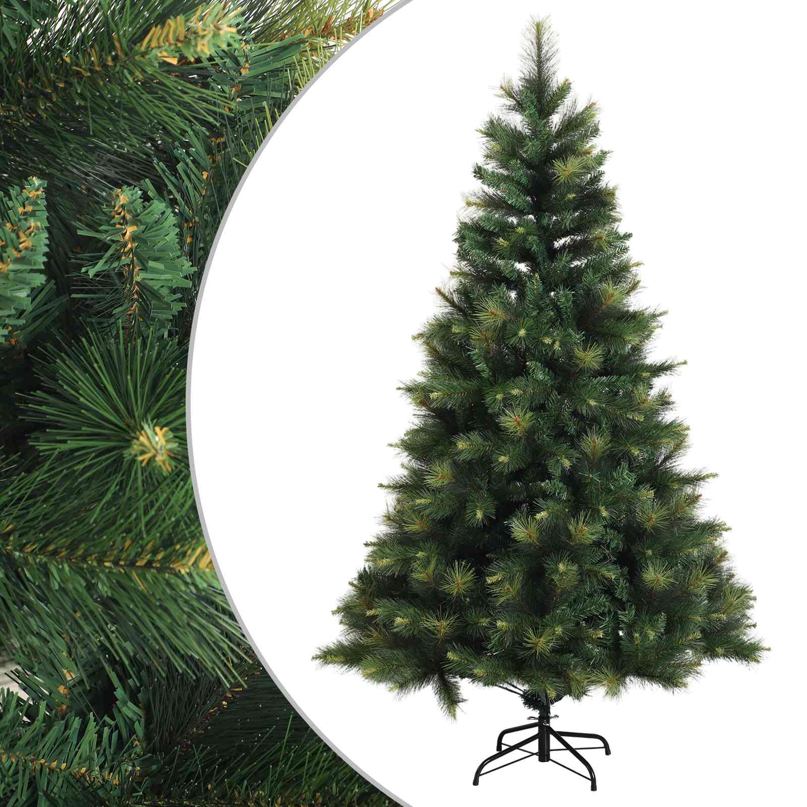 vidaXL Árbol de Navidad artificial Multitalla con ramas articuladas