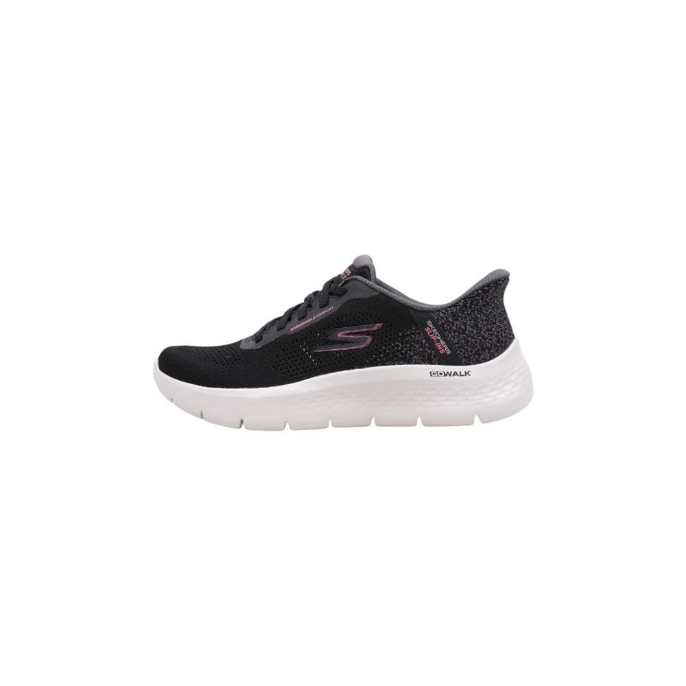 Skechers SLIP INS: GO WALK FLEX Deportivas Planas Mujer Negro