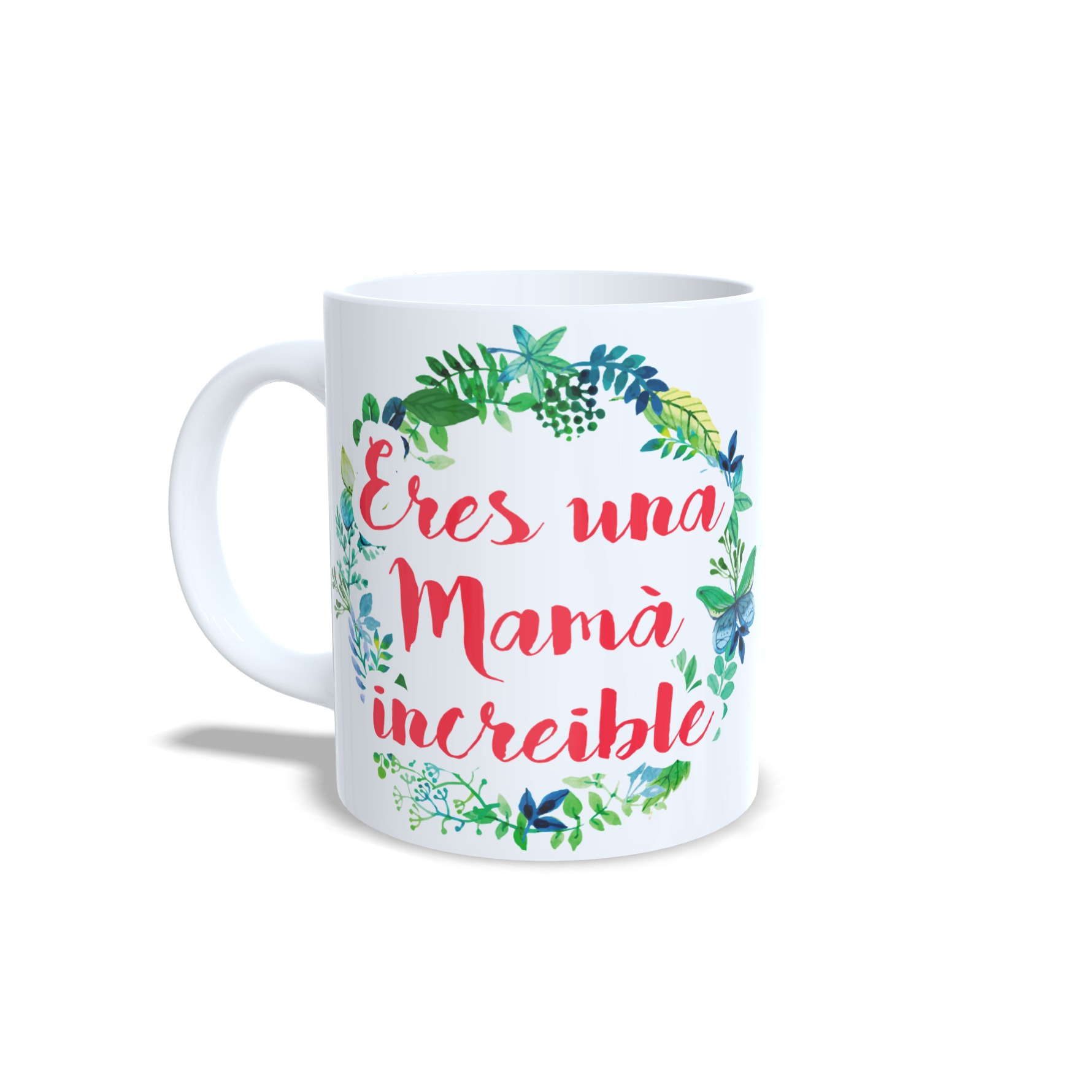 Taza Día de la Madre Regalo Mamá | Eres una Mamá Increíble Te Quiero Mucho Taza Cerámica Original. Conecta+y+compra