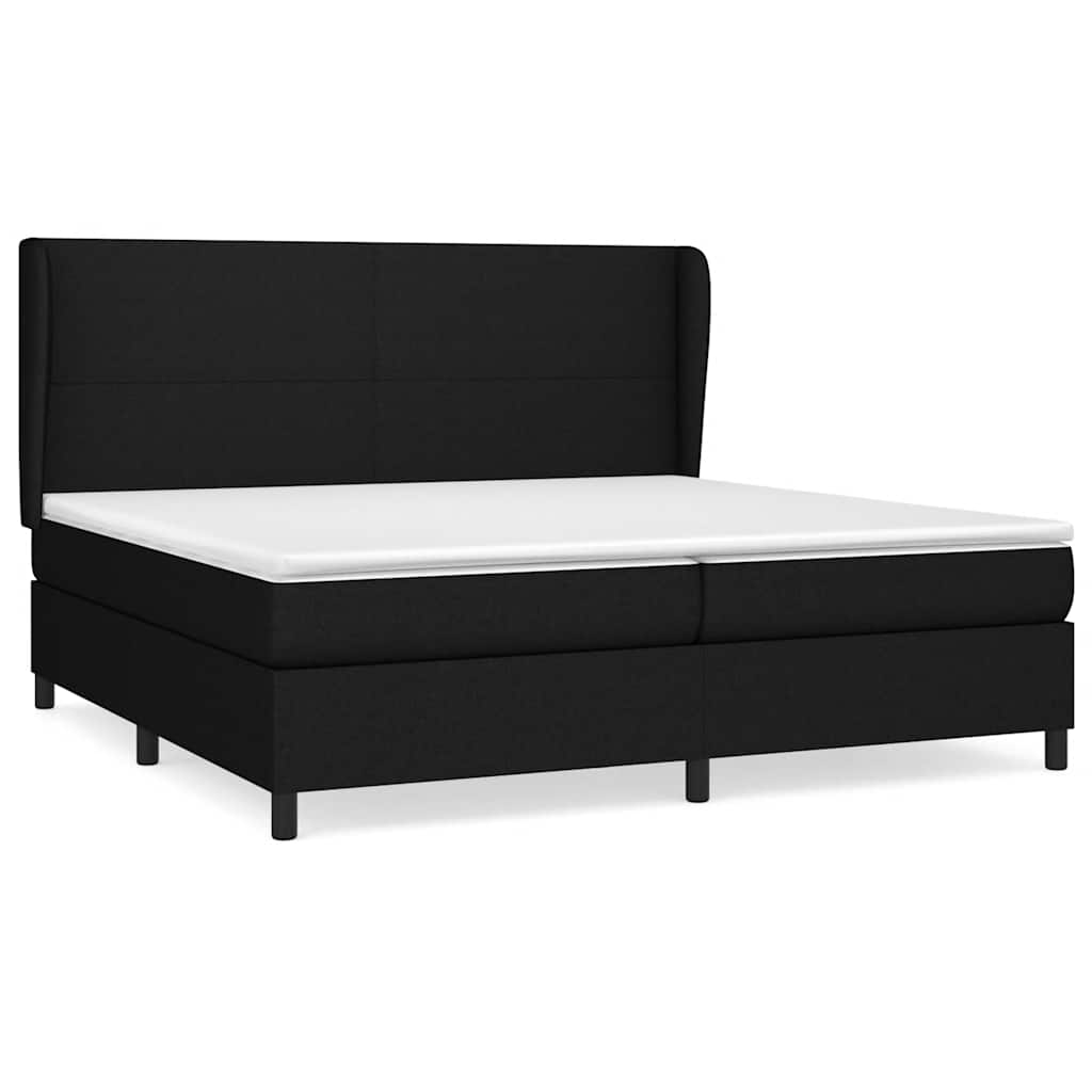 vidaXL Cama box spring con colchón tela 200x200 cm Multicolor
