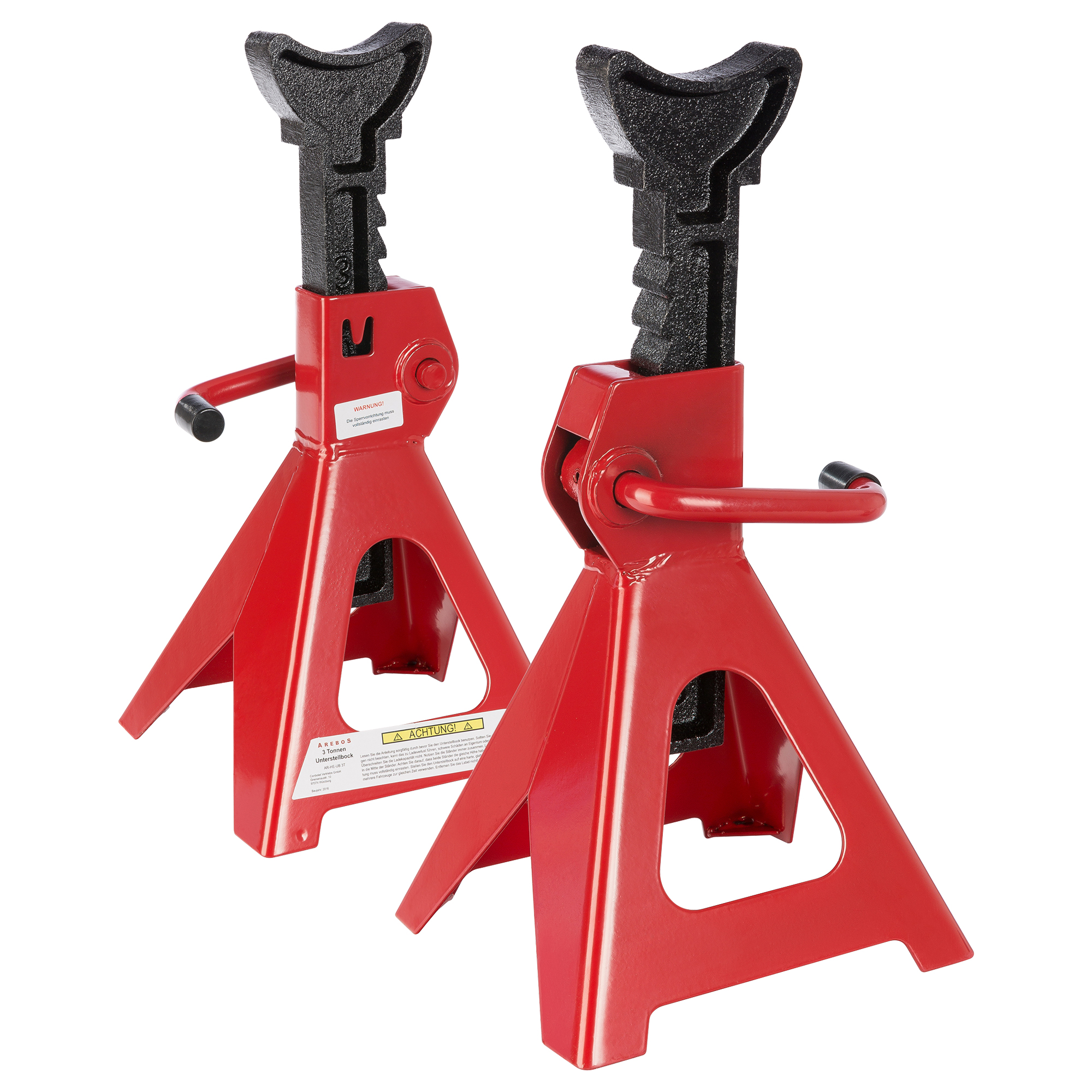 AREBOS Set de 2 Elevadores de Coche Gato de Caballete para coche taller 3000kg