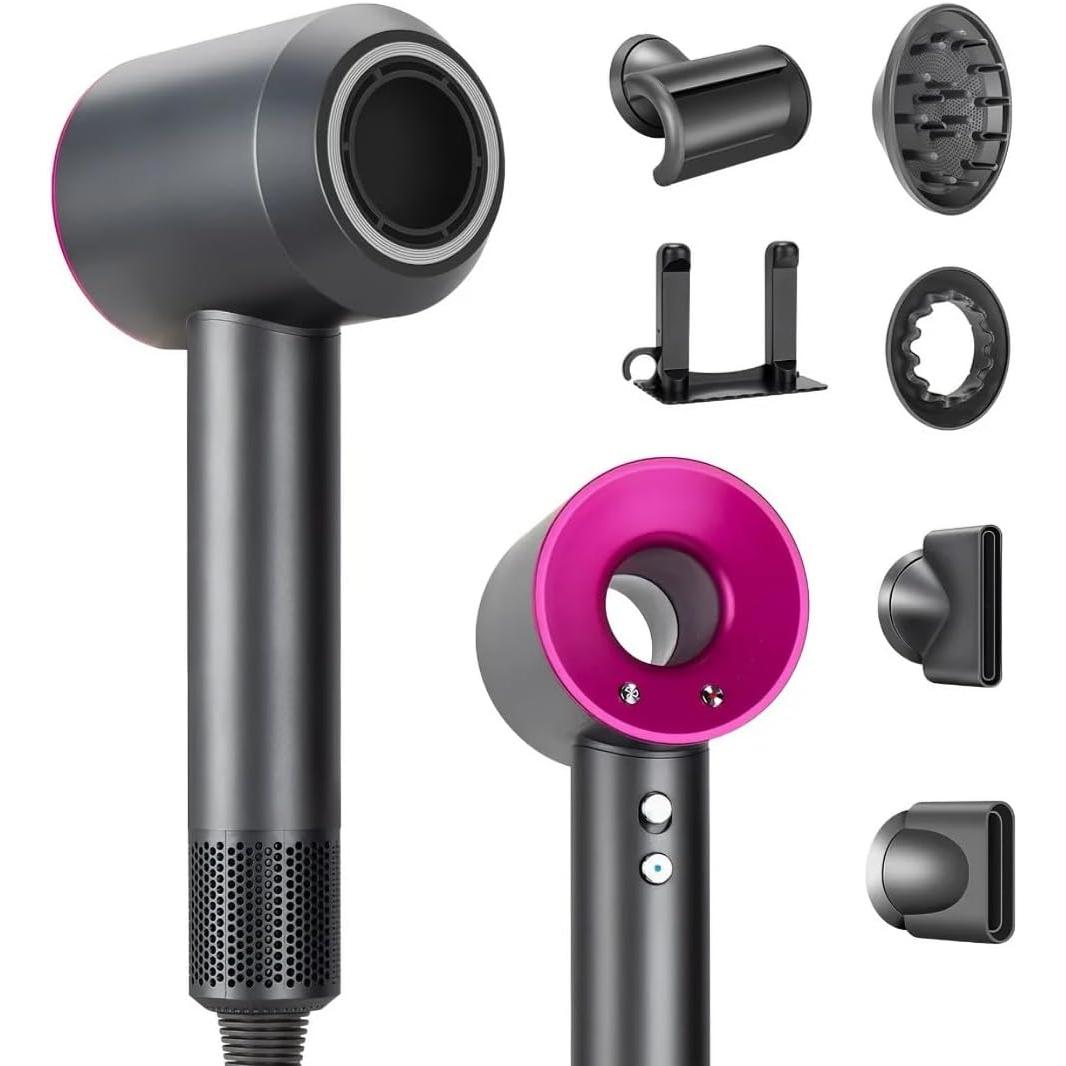 SET Secador de Pelo 5 en 1 para Estilismo Profesional alta potencia, iones negativos, cuidado del cabello – Moldeador Uso Doméstico