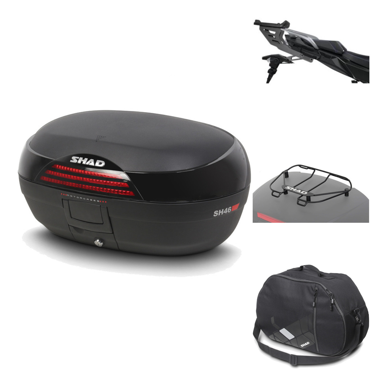 Baul Trasero + Herraje Montaje + Accesorios Sh46 Sh 46 New Model KIT-184235