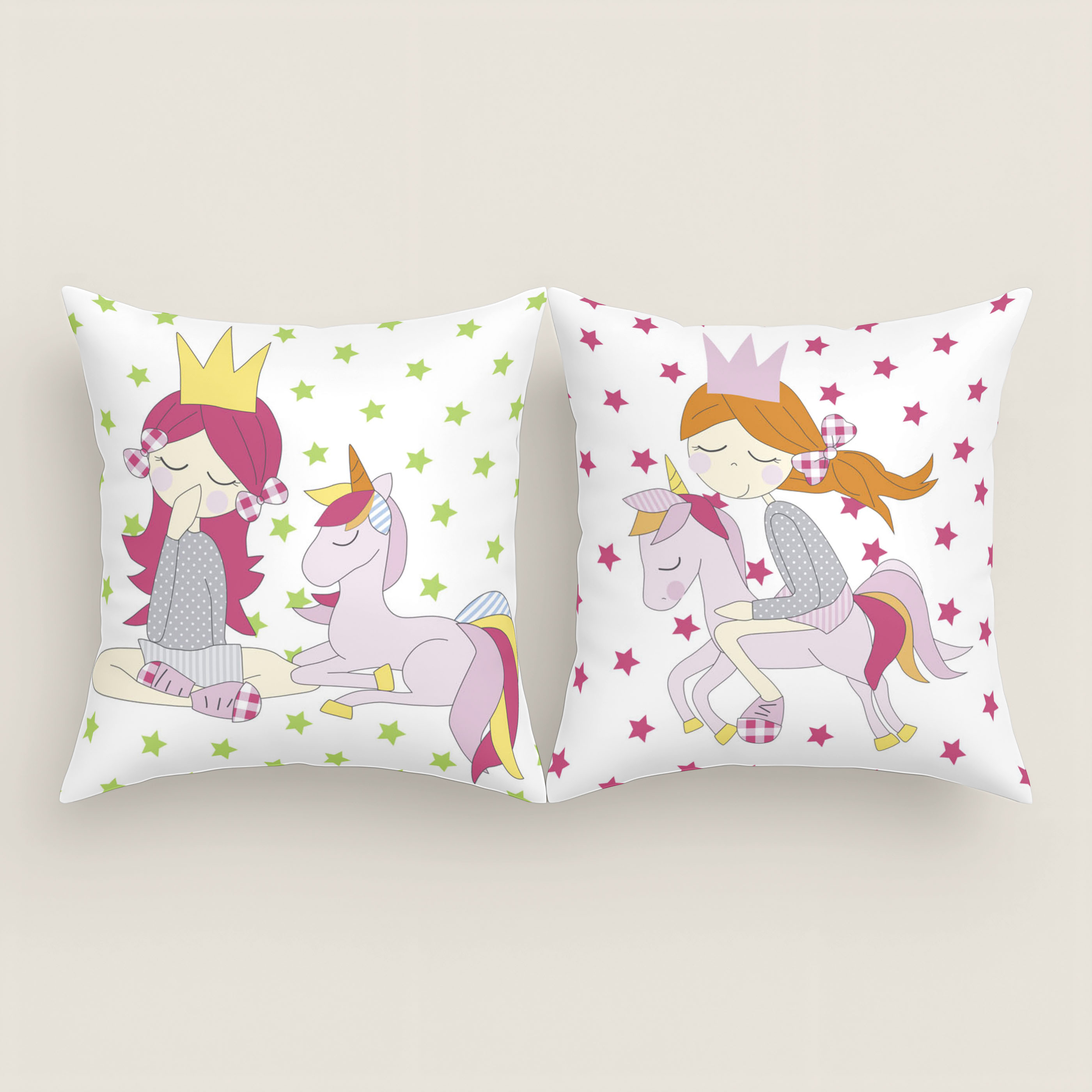 COOL KIDS - Funda de Cojín Estampada - 100% Algodón Extrasuave - Medida 50x50 cm - Fabricado en España
