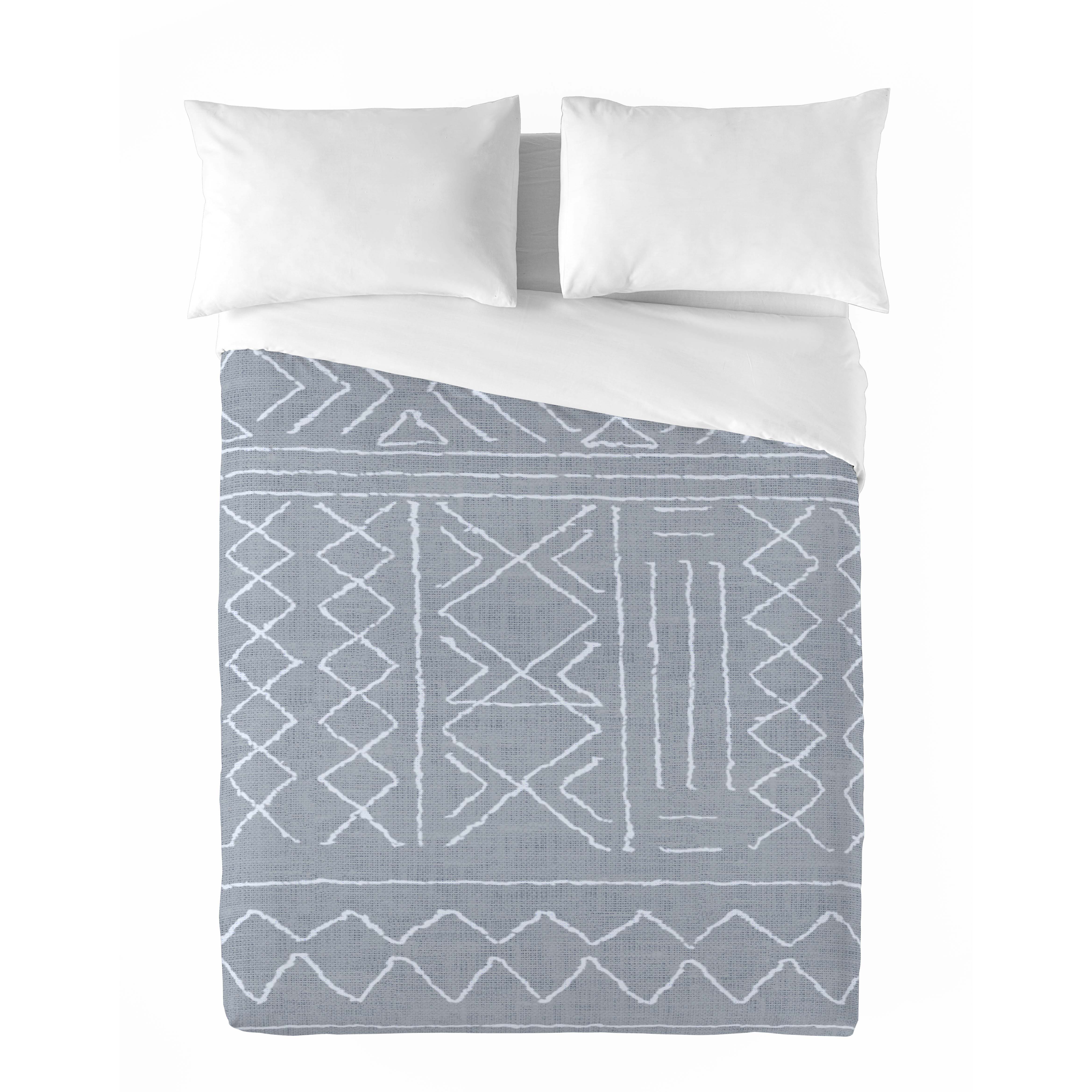 SANDAL - Funda Nórdica Estampada - Algodón Extrasuave - Incluye 1 o 2 Fundas de Almohada - 6 Modelos diferentes - Modelos Geometricos - Cama 90/135/150/180 cm
