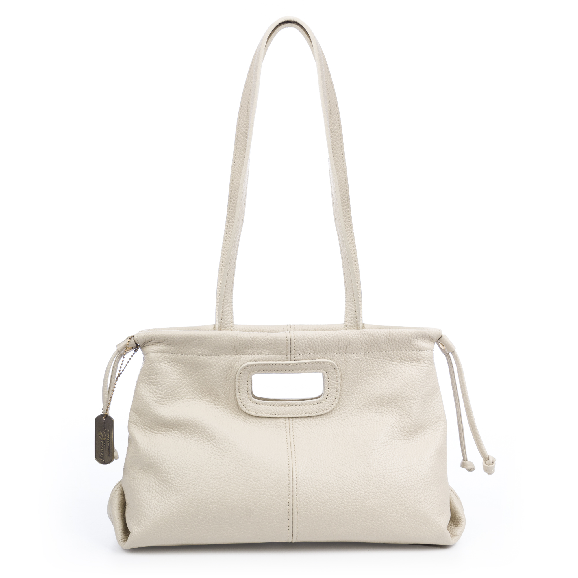 FIRENZE ARTEGIANI Bauladu Bolso Tote Mujer. Piel auténtica Dollaro. Fabricado en Italia 36,5x12x21,5 Cm.