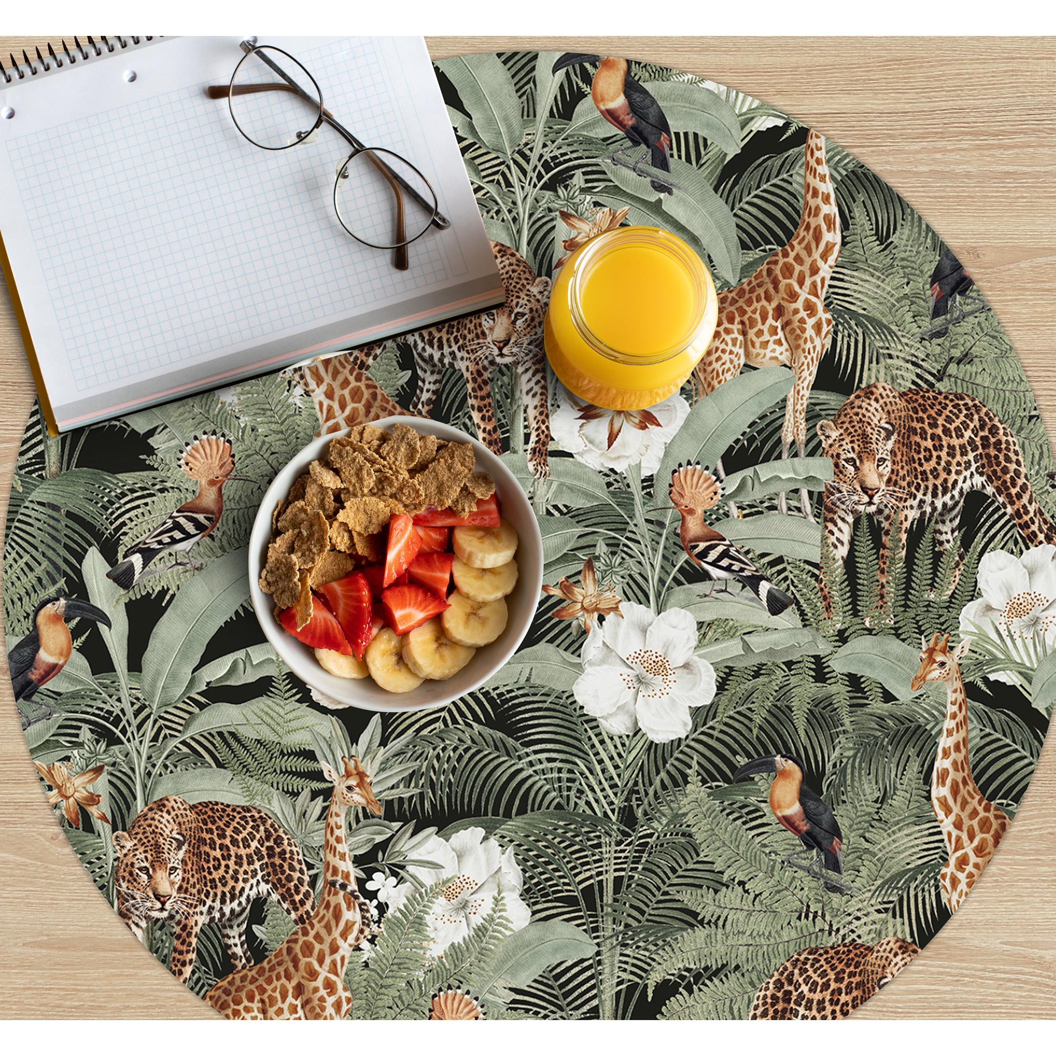 VINILIKO, set de 4 individuales Selva 4u-[Diam] 40 cm
