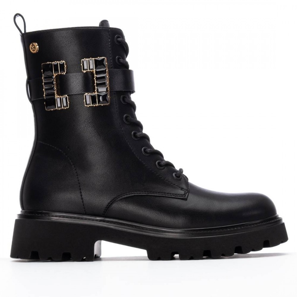 Botas Militares mujer XTI 144431 01 MILITAR NEGRO 36899 25I