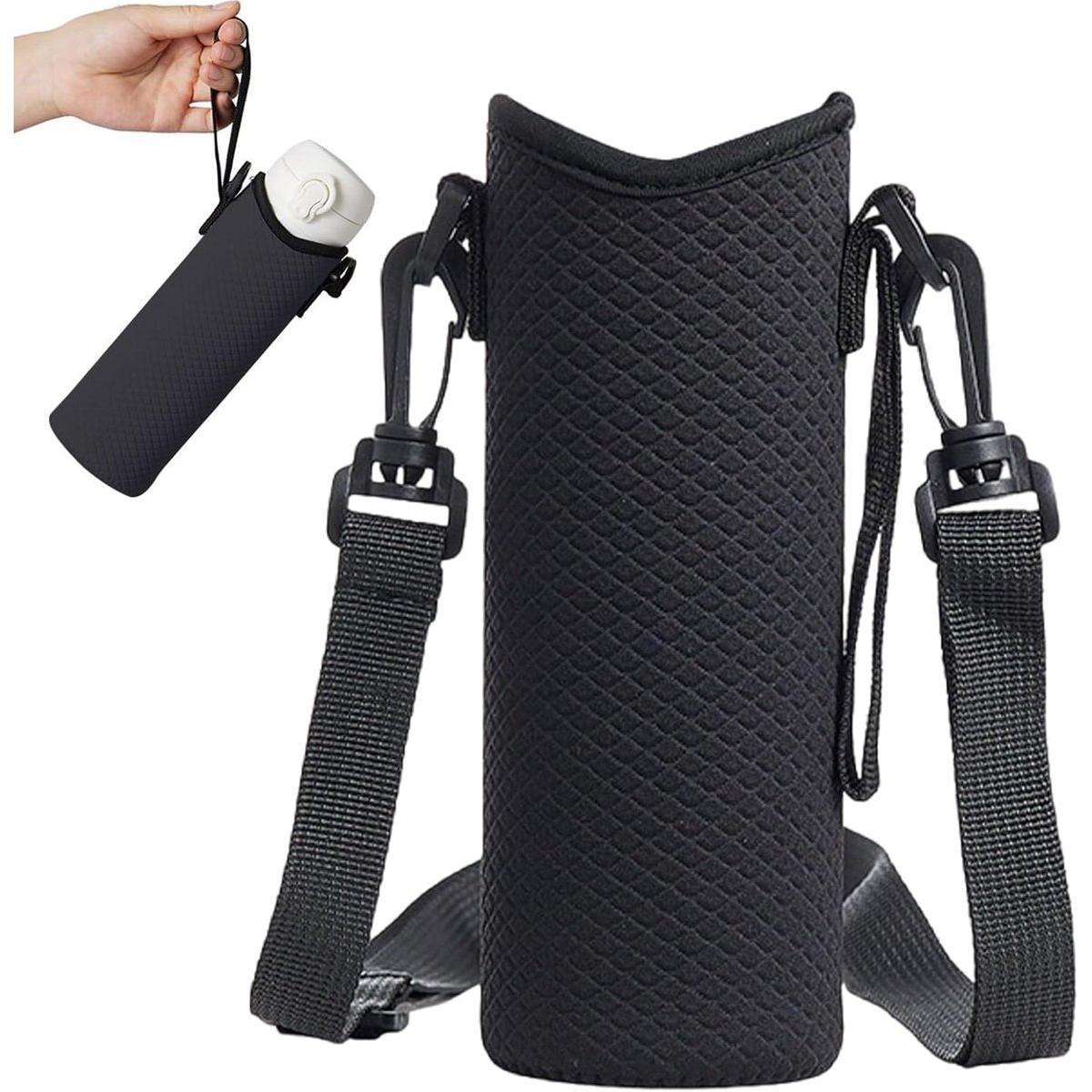 Soporte para botella de agua - Funda térmica portátil, funda aislante para botella de agua con correa para la muñeca, accesorio de viaje ligero | Para hombres y mujeres, camping, viajes, gimnasio, senderismo y picnics al aire libre