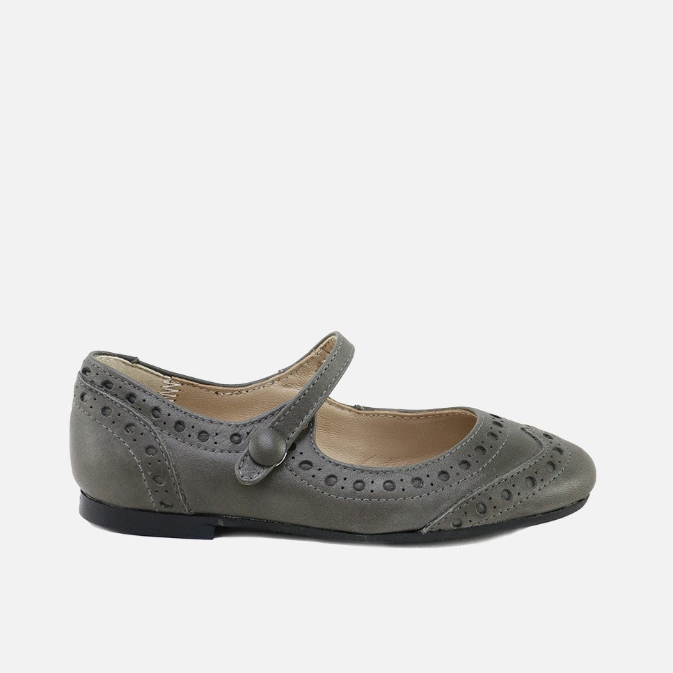 Merceditas Wingtip Gris Papanatas | Eli 1957