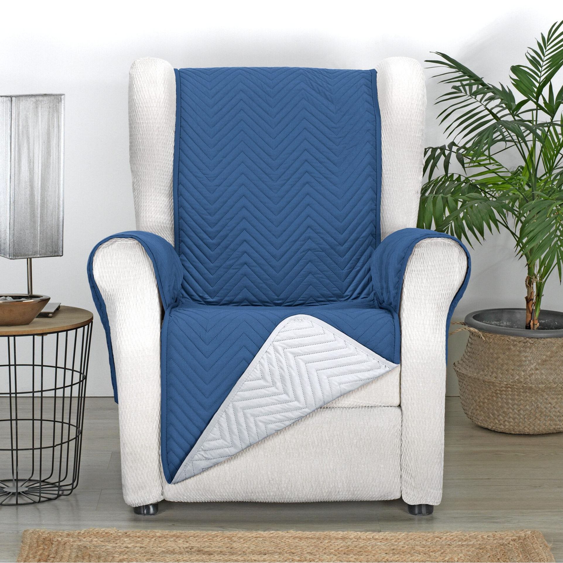 S&T Sofa Covers - Funda Cubre Sofá Reversible 1, 2, 3 y 4 plazas Modelo Mont - Ideal para proteger y cuidar el sillón o sofá