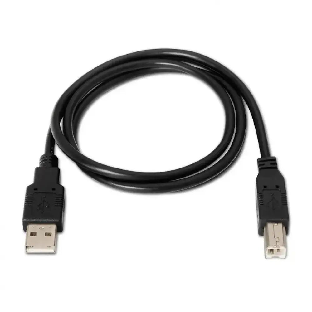 Aisens - Cable USB 2.0 impresora tipo A macho a tipo B macho 3 m con apantallamiento múltiple para HP, Epson, Brother, Xerox, Samsung, OKI, Ricoh, Lexmark y Canon