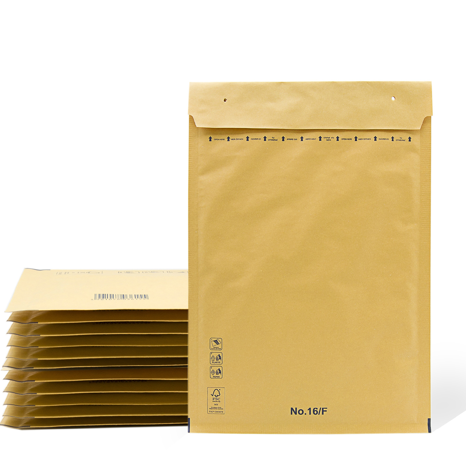 Sobres Acolchados, Sobres de Burbujas, Sobres Acolchados de Burbujas Kraft con Cierre Autoadhesivo, Bolsas para Envíos de Ropa, Sobres Acolchados Kraft - SIDI (220x340mm, 5 uds)