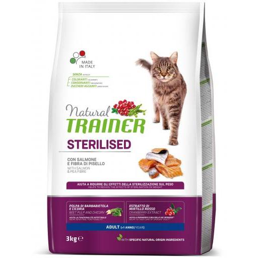 Trainer Pienso Natural de Salmón para Gato Adulto Esterilizado (Gatos , Comida , Pienso) - 1.5 Kg