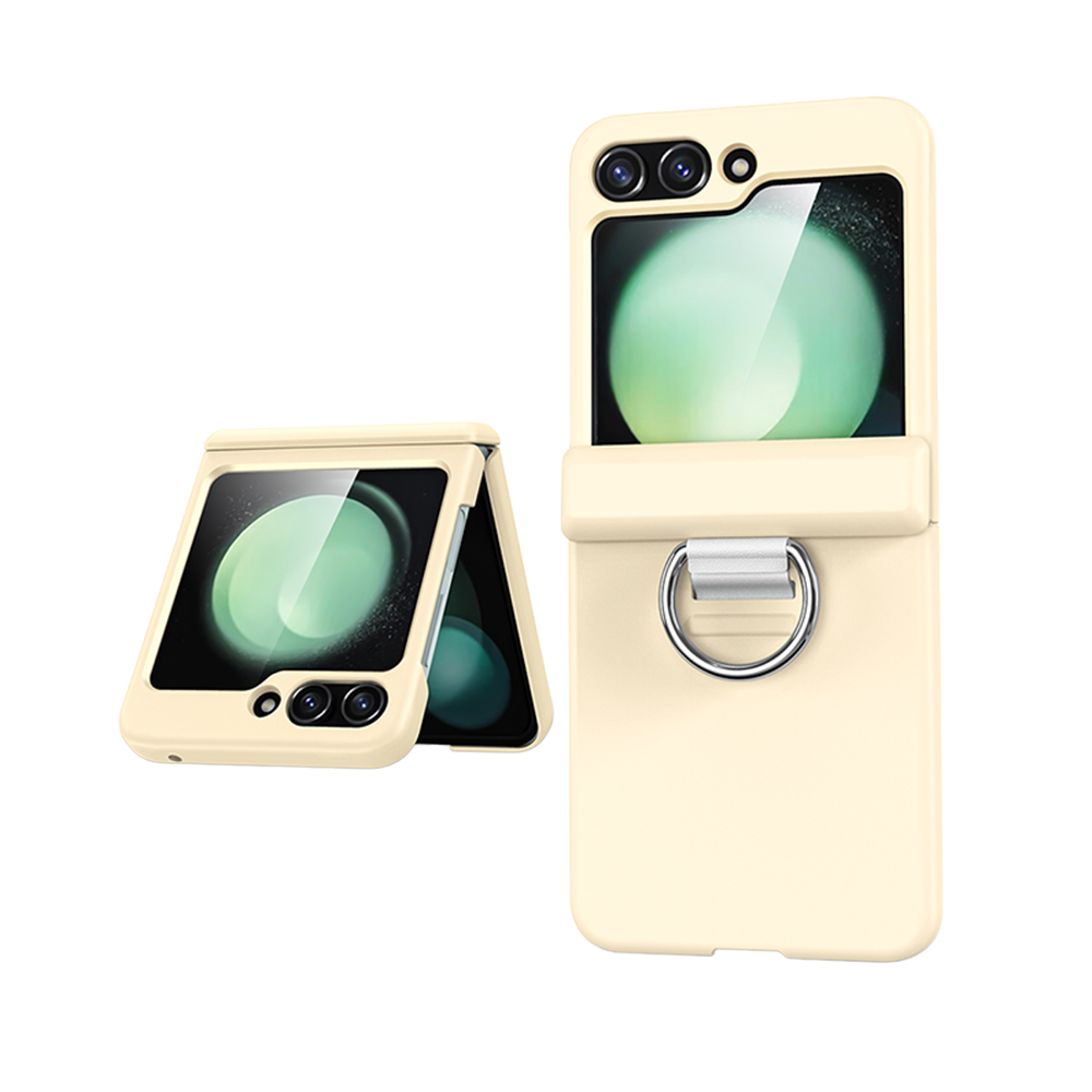PACIFICO Funda Plegable con Anillo Sujetador Compatible con Samsung Galaxy Z Flip 4 / Z Flip 5 / Z Flip 6 / Z Flip 7 / Z Flip 8, Carcasa Protectora Disponible en 7 Colores