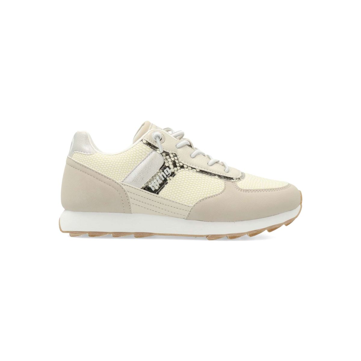 MTNG - Zapatillas deportivas Sai para mujer, estilo casual con estampado de serpiente, plantilla Confort Foam acolchada y cierre de cordón elástico